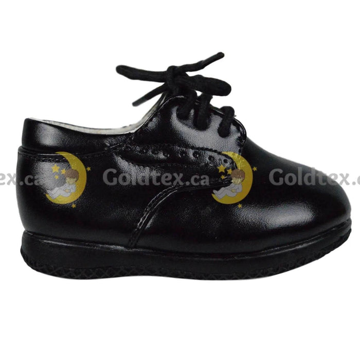 Formal Kids Wear - Formal Kids Wear Boy laced dress shoes with rounded tip