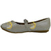 Formal Kids Wear - Formal Kids Wear Girl flat dressy shoe with Velcro Diamond strap