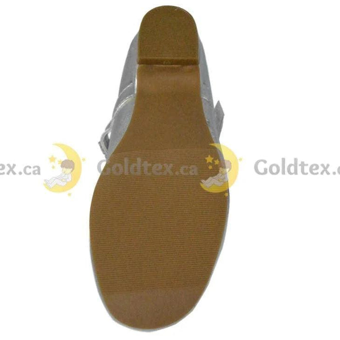 Formal Kids Wear - Formal Kids Wear Girl short 3/4" heel shoe with loop fastner