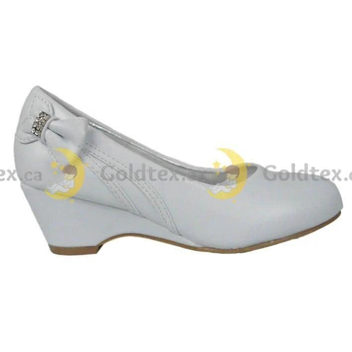 Formal Kids Wear - Formal Kids Wear Girl slip on dress shoe with bow