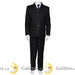 Formal Kids Wear - Formal Kids Wear Mat black boy suit - 5 piece