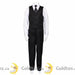 Formal Kids Wear - Formal Kids Wear Mat black boy suit - 5 piece