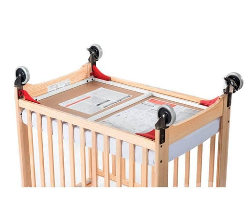 Foundations® - Foundations Evacuation Frame with Antique Brass Casters for Natural Cribs (Fits Next Gen Serenity® Compact Cribs)