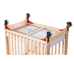 Foundations® - Foundations Evacuation Frame with Antique Brass Casters for Natural Cribs (Fits Next Gen Serenity® Compact Cribs)