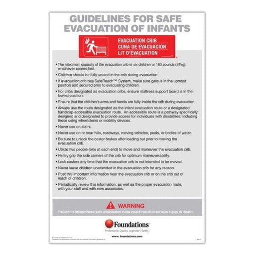 Foundations® - Foundations First Responder® Evacuation Protocol Signs