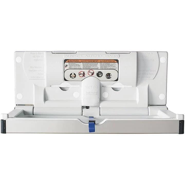 Foundations® - Foundations Frameless Clad Commercial Horizontal Baby Changing Station - Stainless Surface Mount with Full Stainless Wrap Shell (EZ Mount™ backer plate NOT included)