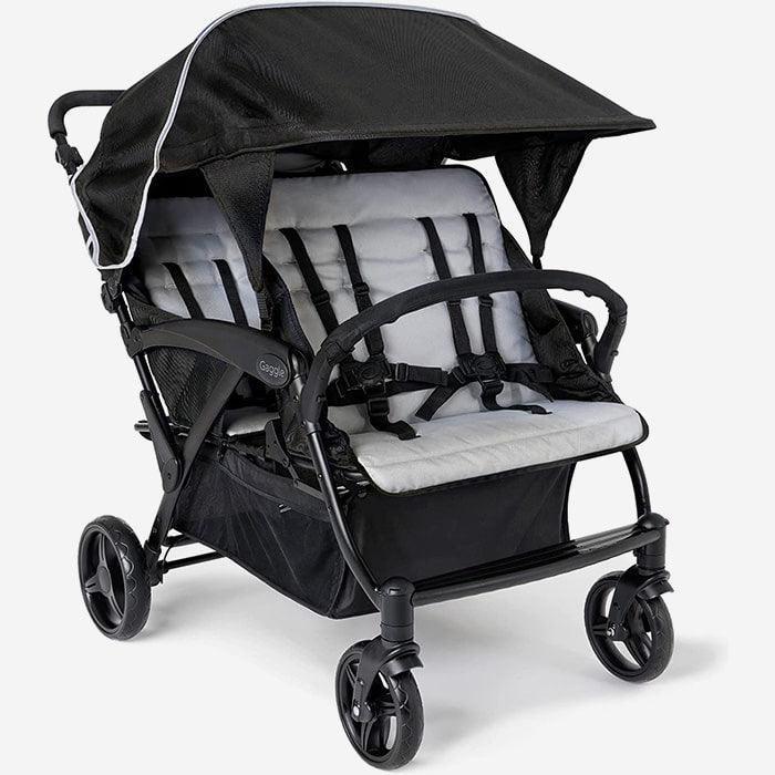 daycare baby stroller Odyssey 4 Seat Quad Stroller-Navy/Gray