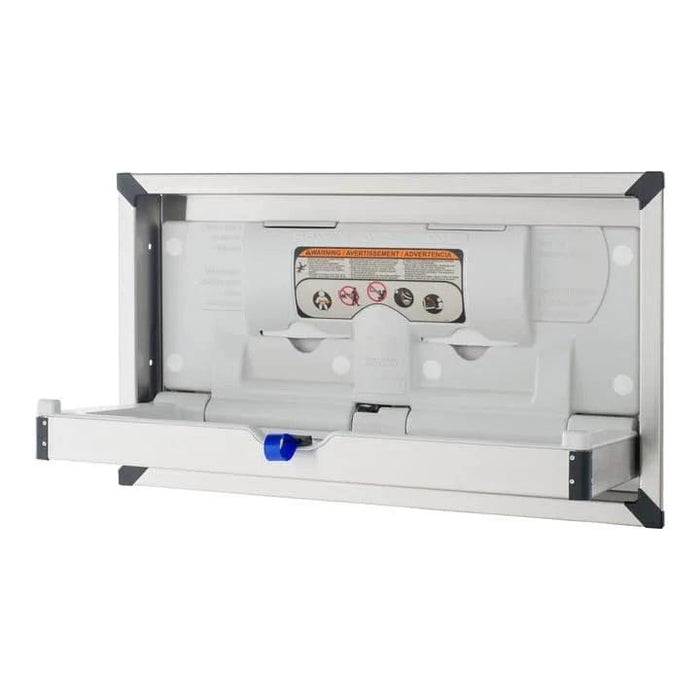 Foundations® - Foundations Horizontal Clad Stainless Steel Commercial Baby Changing Station - Surface Mount