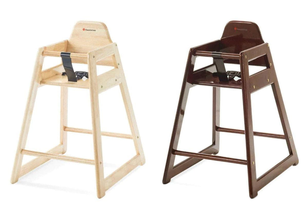 Foundations® - Foundations NeatSeat™ Hardwood Food-Service Wood High Chairs