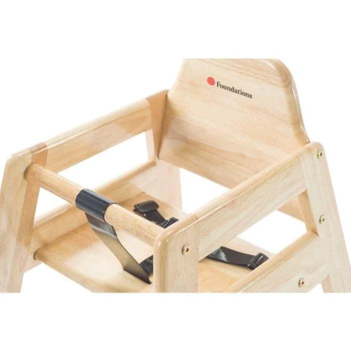 Foundations® - Foundations NeatSeat™ Hardwood Food-Service Wood High Chairs
