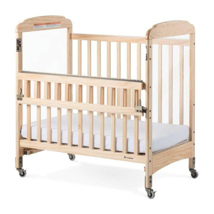 Foundations® - Foundations Next Gen Compact Serenity® SafeReach® Baby Crib with adjustable Mattress Board - Clearview