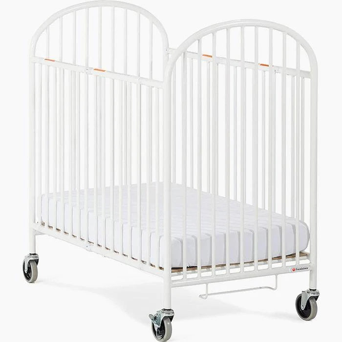 Foundations® - Foundations Pinnacle™ Compact Folding Crib with Oversized Casters (Foam Mattress)