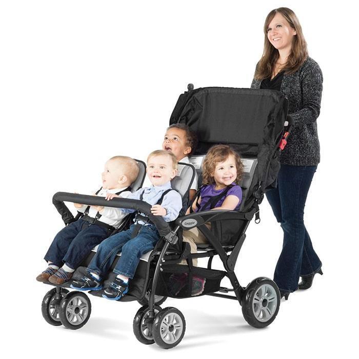 Foundations® Compass™ Quad 4-Passenger Stroller — Goldtex