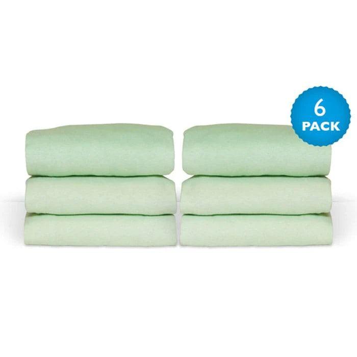 Foundations® - Foundations SafeFit™ Elastic Fitted Safety Sheet - Compact Size Cribs - 6 Pack