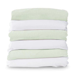 Foundations® - Foundations SafeFit™ Elastic Fitted Safety Sheet - Compact Size Cribs - 6 Pack