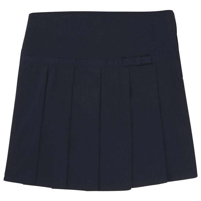 French Toast® - French Toast Girls School Uniform Pleated Scooter with Grosgrain Ribbon - Navy - SX9129