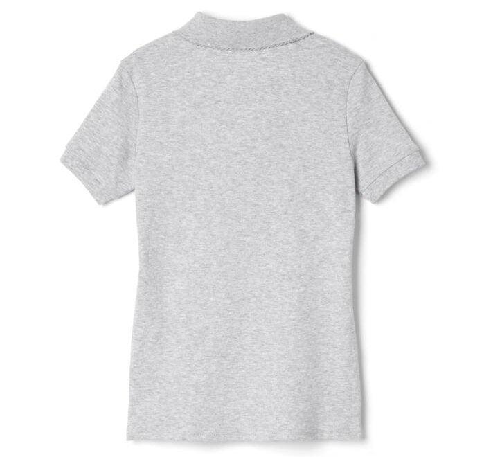 French Toast® - French Toast Girls School Uniform Short Sleeve Interlock Polo with Picot Collar - SA9423
