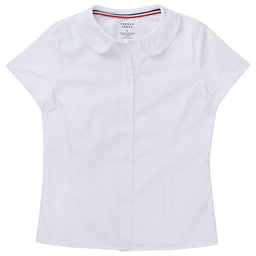 French Toast® - French Toast Girls School Uniform Short Sleeve Peter Pan Collar Blouse - White - SE9383