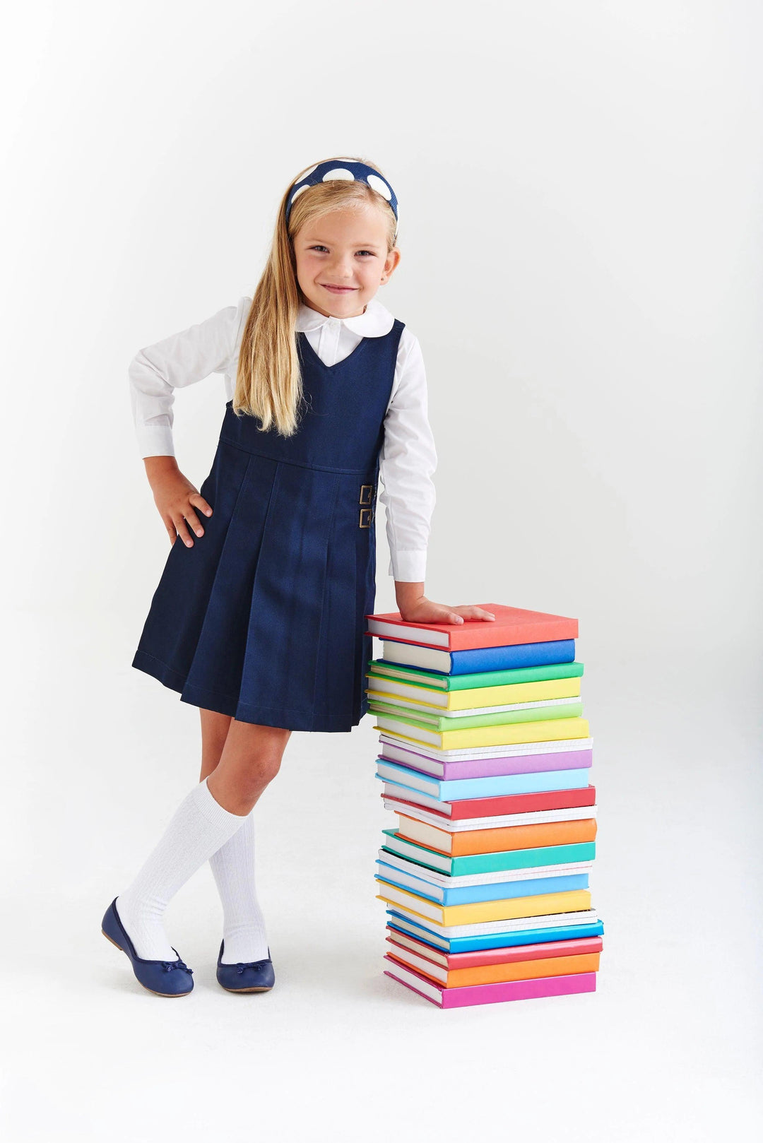 French Toast® - French Toast School Uniform Girls Double Buckle Jumper - Navy - SY9075