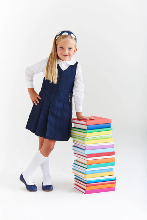 French Toast® - French Toast School Uniform Girls Double Buckle Jumper - Navy - SY9075