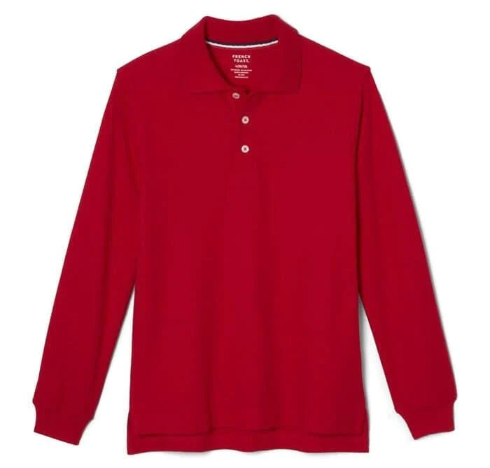 French Toast® - French Toast Unisex School Uniform Long Sleeve Pique Polo - SA9085