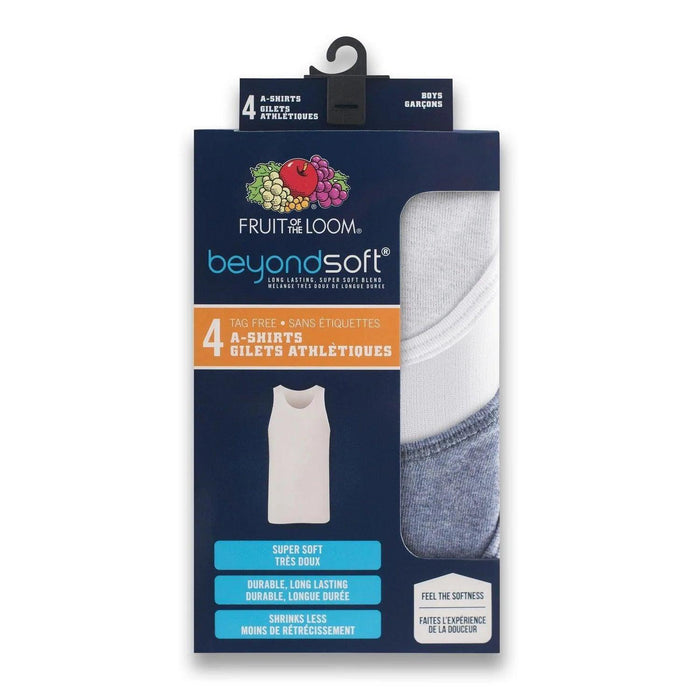Fruit of the Loom® - Fruit of the Loom Boys Beyondsoft A-Shirts - 4 Pack