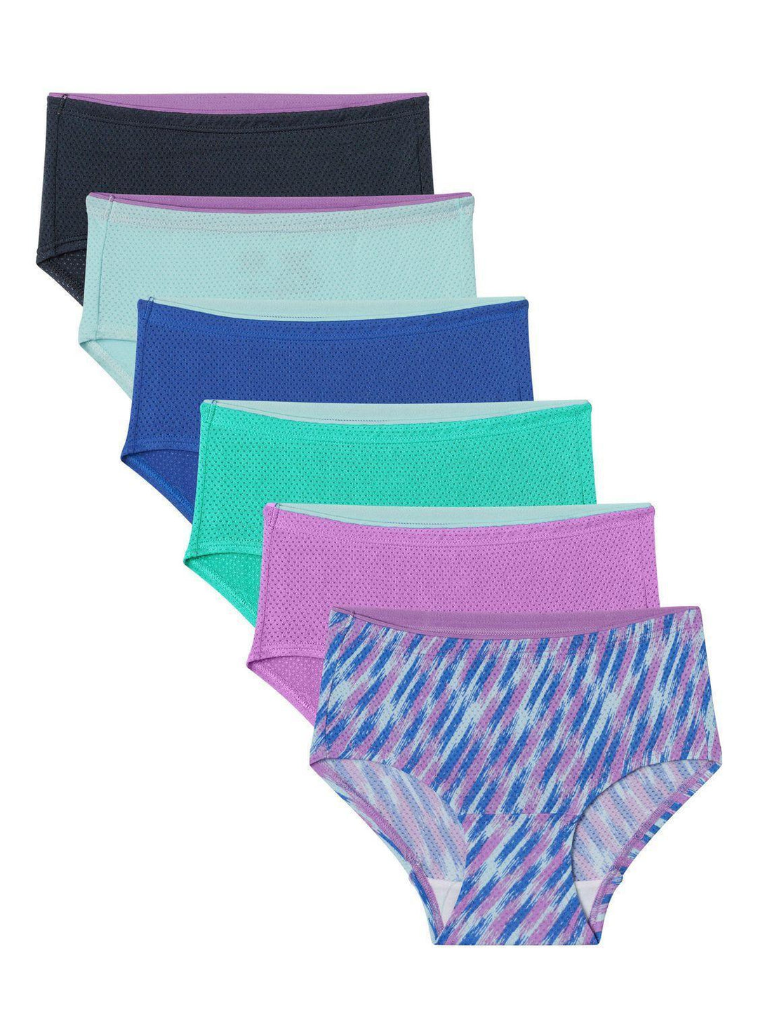 Fruit of the Loom® - Fruit of the Loom Girls Micro-Mesh Briefs (6 Pack)
