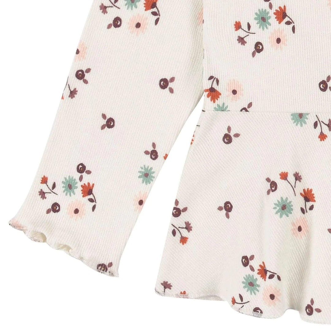 Gerber - Gerber 2-Pack Toddler Girls Green Floral Peplum Tops (2-5t)