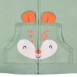 Gerber - Gerber 2-Piece Baby & Toddler Boys Fox Terry Zip Hoodie & Joggers Set (2-5t)