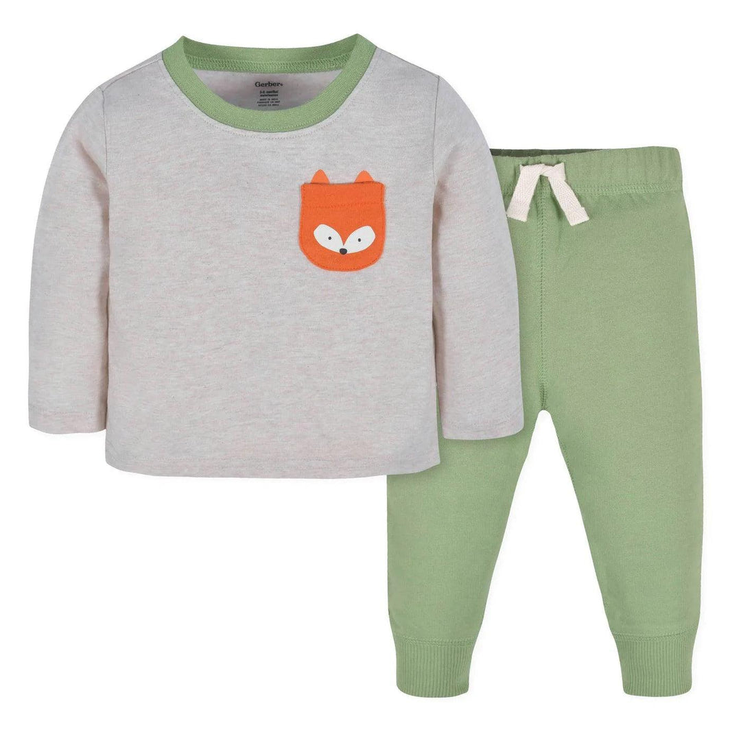 Gerber - Gerber 2-Piece Baby Boy Explore Long Sleeve & Jogger Pants Set