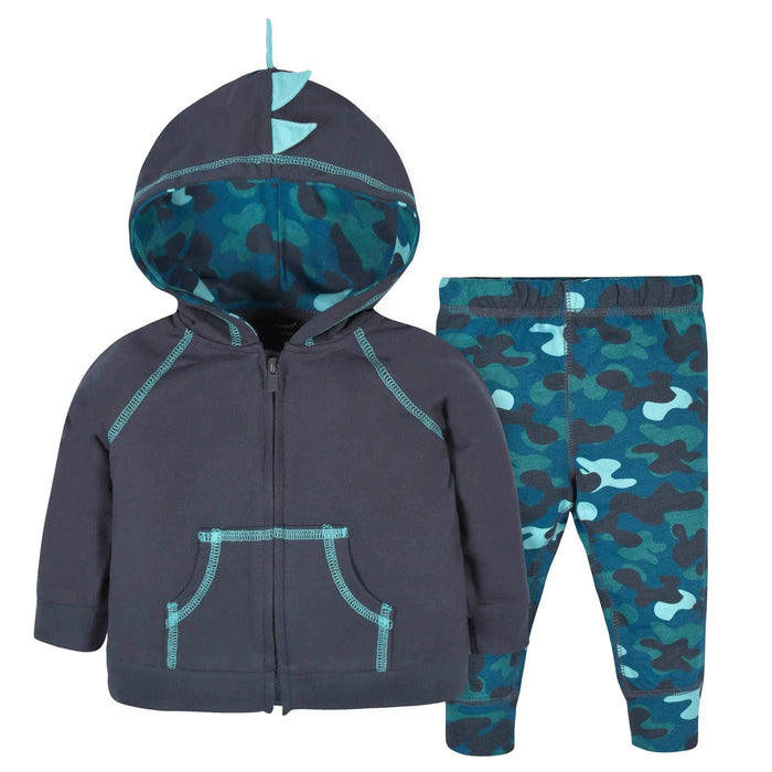 Gerber - Gerber 2-Piece Baby Boys Dino Hoodie & Joggers Set