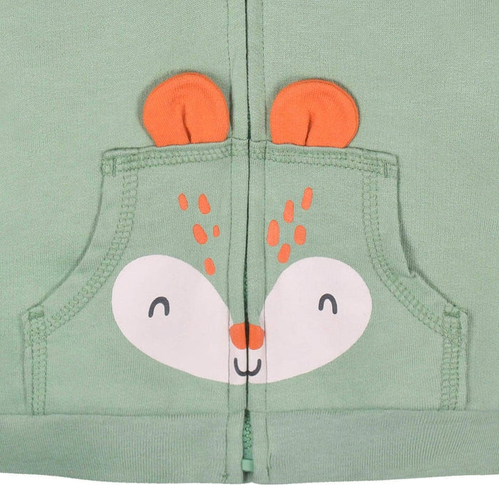 Gerber - Gerber 2-Piece Baby Boys Fox Terry Zip Hoodie & Joggers Set (12-24m)