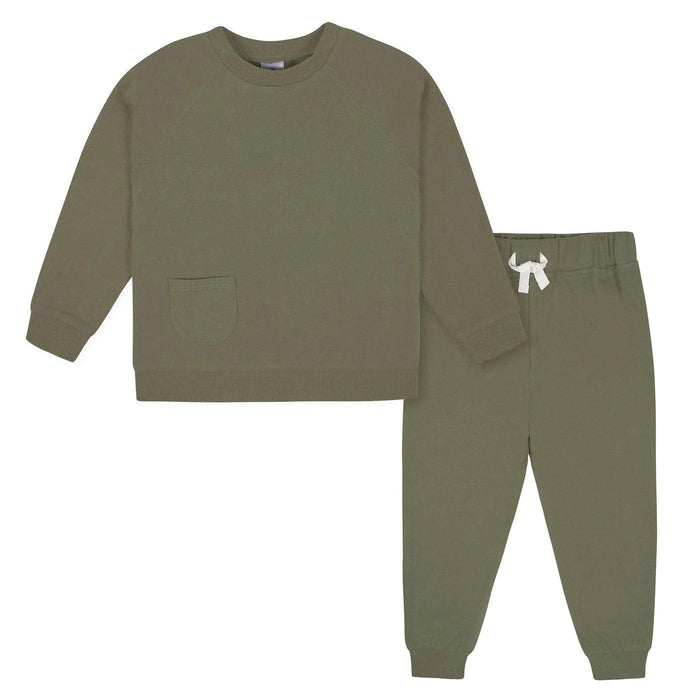 Gerber - Gerber 2-Piece Baby Boys Green Pullover & Jogger Set
