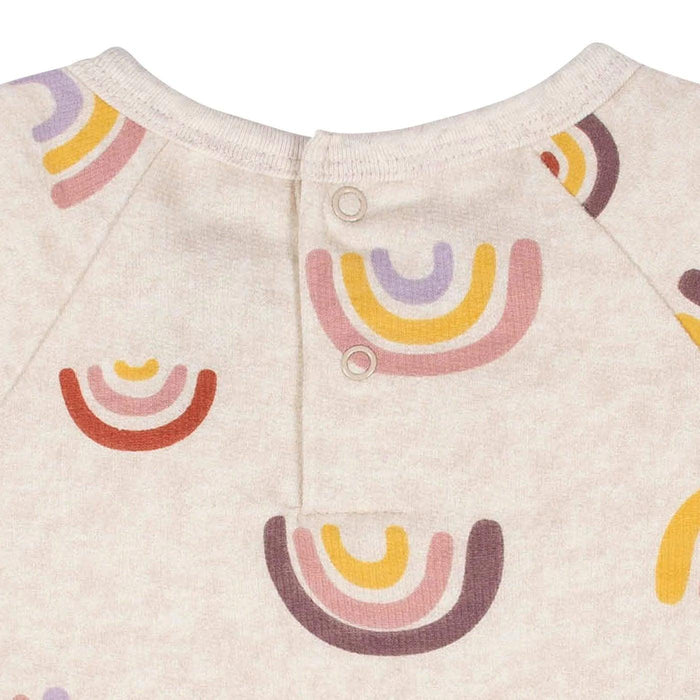 Gerber - Gerber 2-Piece Baby Girls Rainbow Peplum Top & Leggings Set