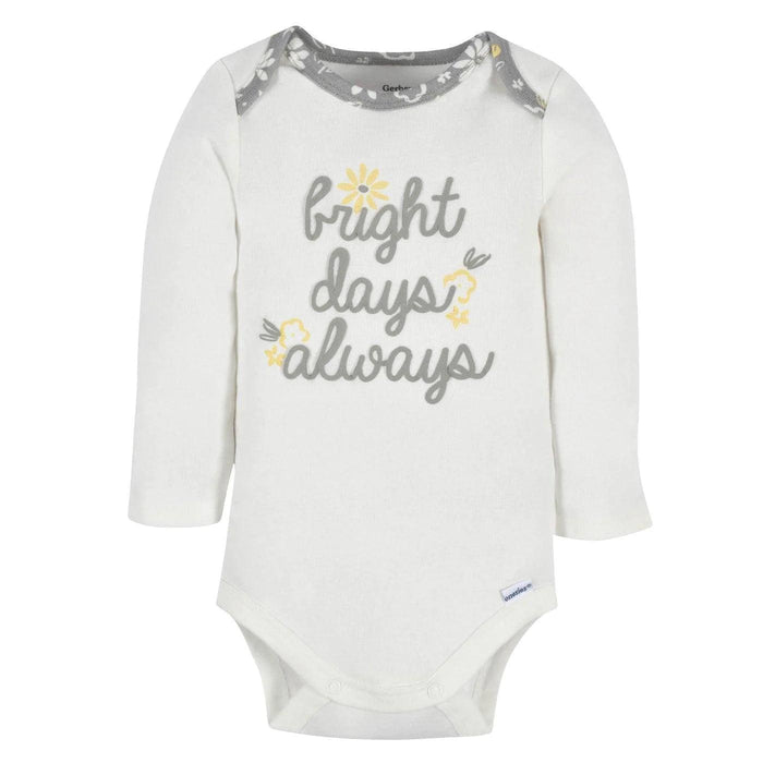 Gerber - Gerber 3-Piece Baby Girls Happy Onesies®Bodysuits & Pant Set