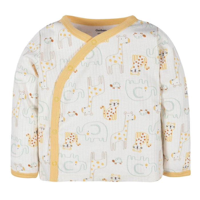 Gerber - Gerber 3-Piece Take Me Home Set Shirt, Pant and Cap - Animals (0-6m)