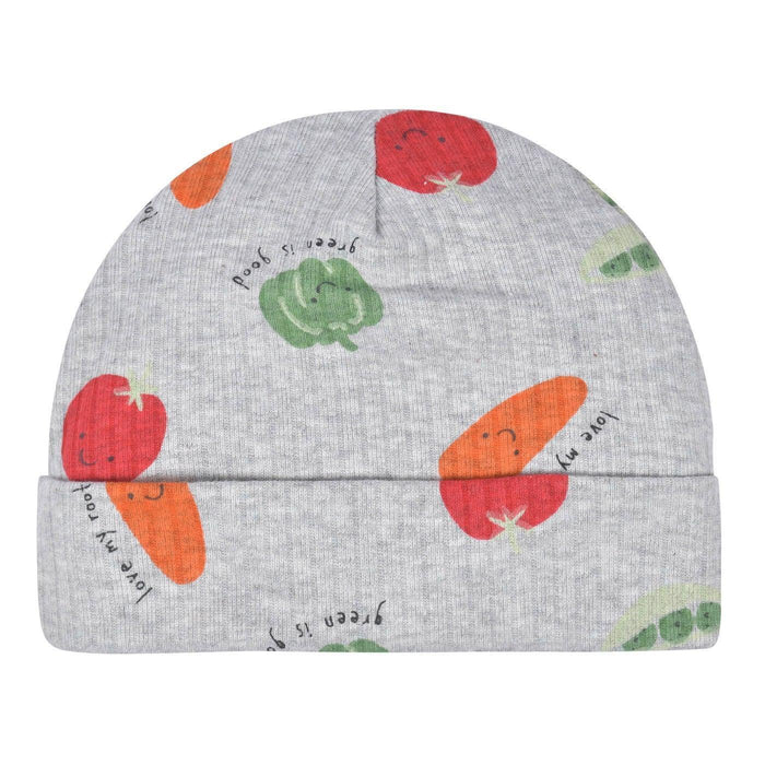 Gerber - Gerber 3-Piece Take Me Home Set Shirt, Pant and Cap -Vegetables (0-6m)