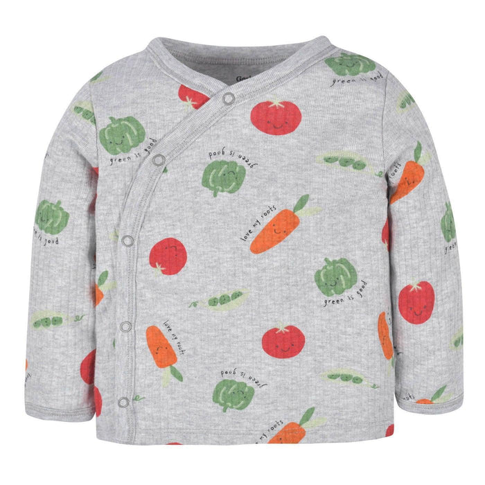 Gerber - Gerber 3-Piece Take Me Home Set Shirt, Pant and Cap -Vegetables (0-6m)