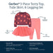 Gerber - Gerber 3-Piece Toddler Girls Apples Top,Tutu, & Legging Set (2-5t)