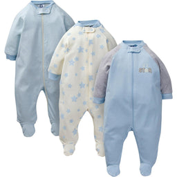 Gerber - Gerber 3pk. Boys Sleepers - Little Star - Preemie