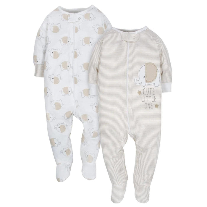 Gerber - Gerber 4-Pack Baby Neutral Clouds & Elephant Sleep 'n Plays NB