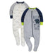 Gerber - Gerber 4-Pack Sleeper Boys - Tiger/Hedgehog (NB to 9m)