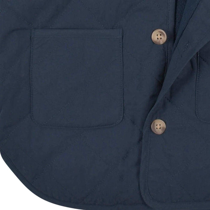 Gerber - Gerber Baby Boys Navy Quilted Hooded Jacket (12-24m)