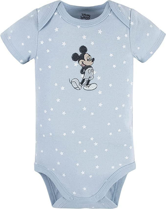 Gerber - Gerber Disney unisex-baby Mickey Mouse 3-Pack Short Sleeve Onesies Bodysuits