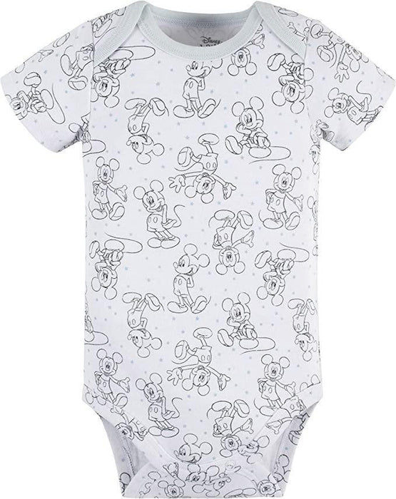Gerber - Gerber Disney unisex-baby Mickey Mouse 3-Pack Short Sleeve Onesies Bodysuits