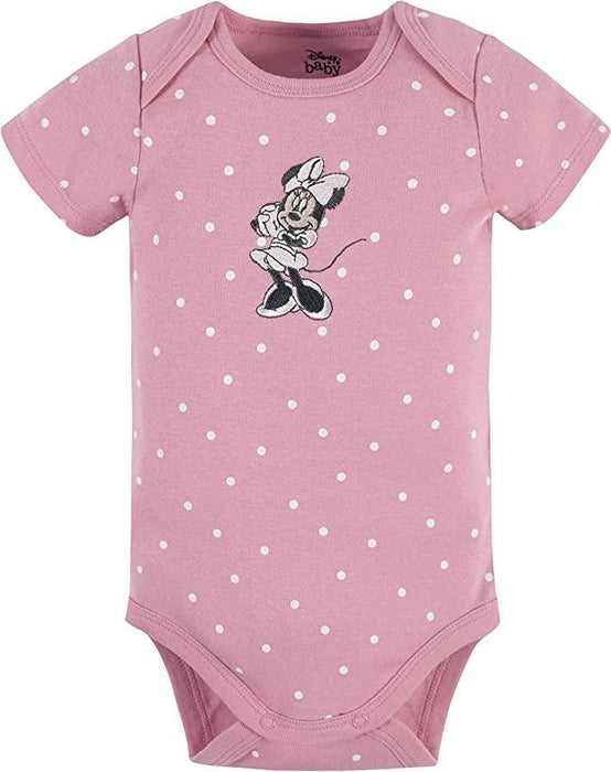 Gerber Disney unisex-baby Minnie Mouse 3-Pack Short Sleeve Onesies Bod —  Goldtex