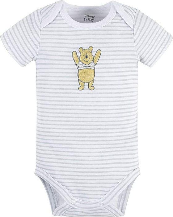 Gerber - Gerber Disney unisex-baby Winnie the Pooh 3-Pack Short Sleeve Onesies Bodysuits