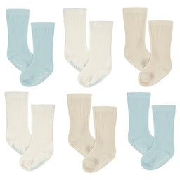 Gerber - Gerber Just Born 6-Pack Baby Boys Desert Cactus Socks 0-12m