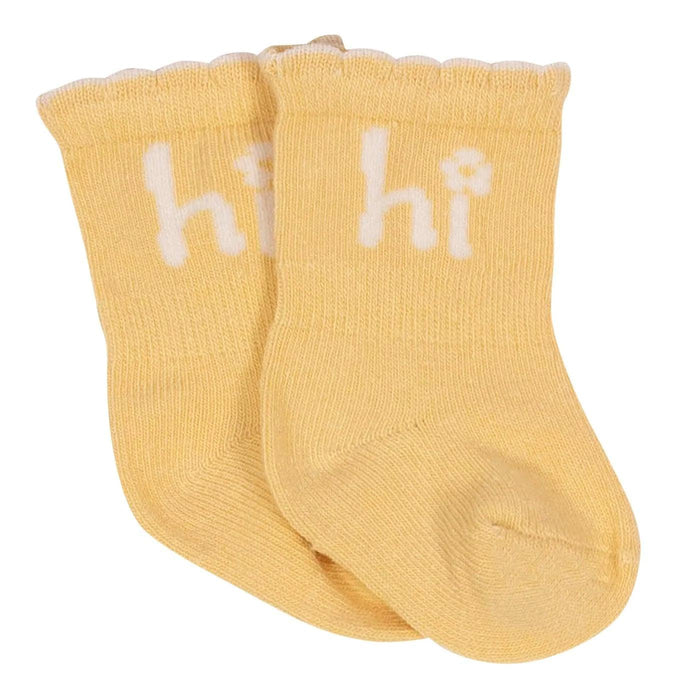 Gerber - Gerber® 6-Pack Baby Girls Flower Pot Organic Wiggle Proof Socks 12M