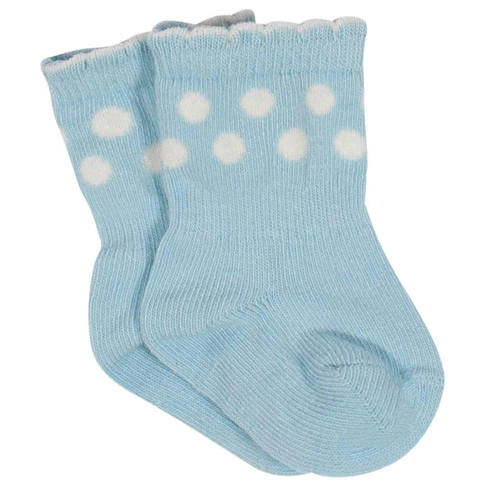 Gerber - Gerber® 6-Pack Baby Girls Flower Pot Organic Wiggle Proof Socks 12M